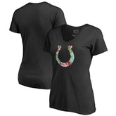 Indianapolis Colts Women's Lovely V-Neck T-Shirt Black