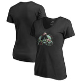 Colorado Avalanche Women's Lovely V-Neck T-Shirt - Black - NHL 3074443