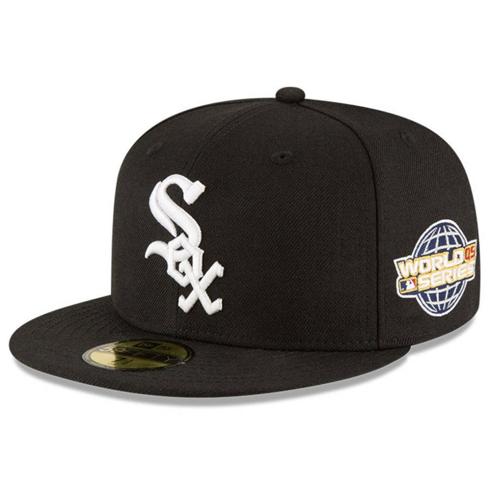 Chicago White Sox New Era 2005 World Series Wool 59FIFTY Fitted Hat - Black - New Era Discount