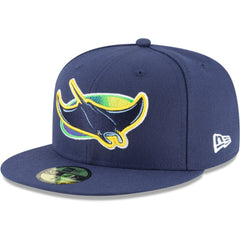Tampa Bay Rays New Era Alternate Authentic Collection On-Field 59FIFTY Fitted Hat - Navy - New Era Online