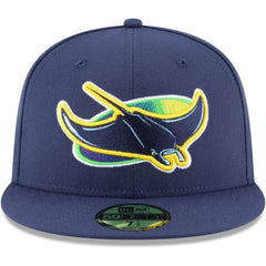 Tampa Bay Rays New Era Alternate Authentic Collection On-Field 59FIFTY Fitted Hat - Navy - New Era Online