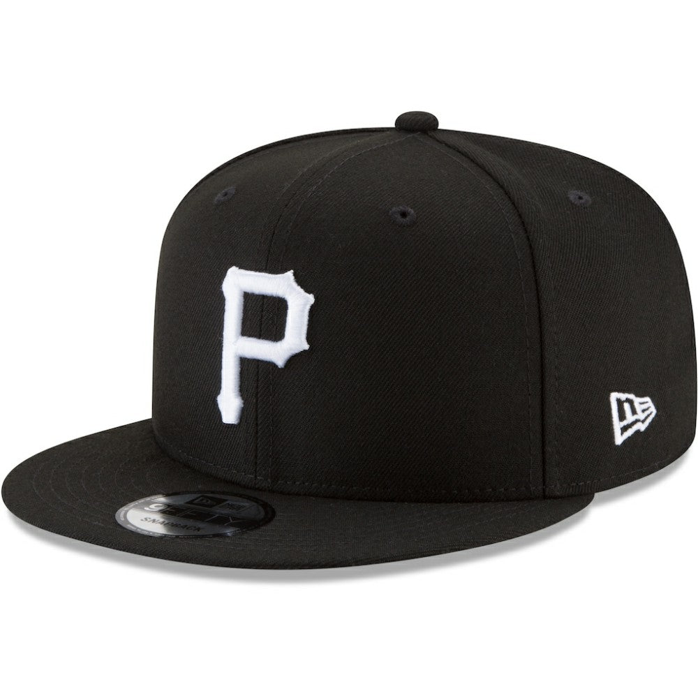 Pittsburgh Pirates New Era Black & White 9FIFTY Snapback Hat - Black - New Era Discount