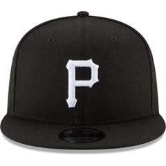 Pittsburgh Pirates New Era Black & White 9FIFTY Snapback Hat - Black - New Era Discount