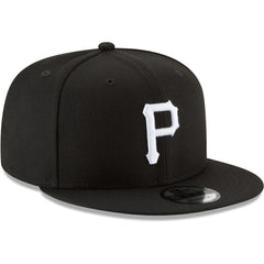 Pittsburgh Pirates New Era Black & White 9FIFTY Snapback Hat - Black - New Era Discount