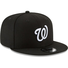 Washington Nationals New Era Black & White 9FIFTY Snapback Hat - Black - New Era on Sale