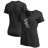 Chicago White Sox Women's Lovely V-Neck T-Shirt - Black - MLB Sale