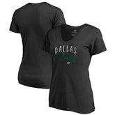 Dallas Stars Women's Graceful V-Neck T-Shirt - Black - NHL 3088738