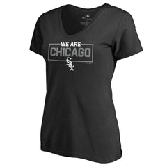 Chicago White Sox Women's We Are Icon V-Neck T-Shirt - Black - MLB Online
