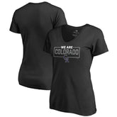 Colorado Rockies Women's We Are Icon V-Neck T-Shirt - Black - MLB Online