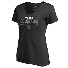 Colorado Rockies Women's We Are Icon V-Neck T-Shirt - Black - MLB Online