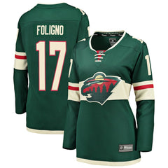 Marcus Foligno Minnesota Wild Fanatics Women's Breakaway Player Jersey - Green - NHL 3096399
