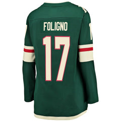 Marcus Foligno Minnesota Wild Fanatics Women's Breakaway Player Jersey - Green - NHL 3096399
