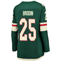 Jonas Brodin Minnesota Wild Fanatics Women's Breakaway Player Jersey - Green - NHL 3096406
