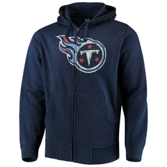 Tennessee Titans G-III Sports by Carl Banks Primary Logo Full-Zip Hoodie Navy