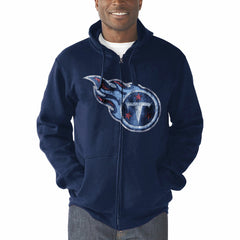 Tennessee Titans G-III Sports by Carl Banks Primary Logo Full-Zip Hoodie Navy
