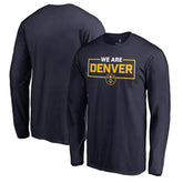 Denver Nuggets We Are Iconic Collection Long Sleeve T-Shirt Navy