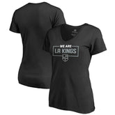 Los Angeles Kings Women's Iconic Collection V-Neck T-Shirt - Black - NHL 3120548