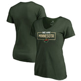Minnesota Wild Women's Iconic Collection V-Neck T-Shirt - Green - NHL 3120549