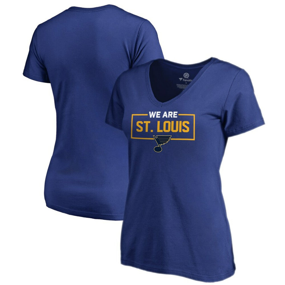 St. Louis Blues Women's Iconic Collection V-Neck T-Shirt - Blue - NHL 3120557