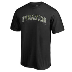 Pittsburgh Pirates Armed Forces Wordmark T-Shirt - Black - MLB Lifestyle