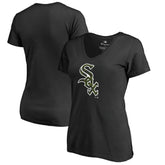Chicago White Sox Women's Armed Forces Wordmark T-Shirt - Black - MLB on Sale