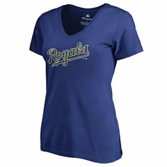 Kansas City Royals Women's Armed Forces Wordmark T-Shirt - Royal - MLB on Sale