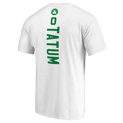 Jayson Tatum Boston Celtics Backer Name & Number T-Shirt White