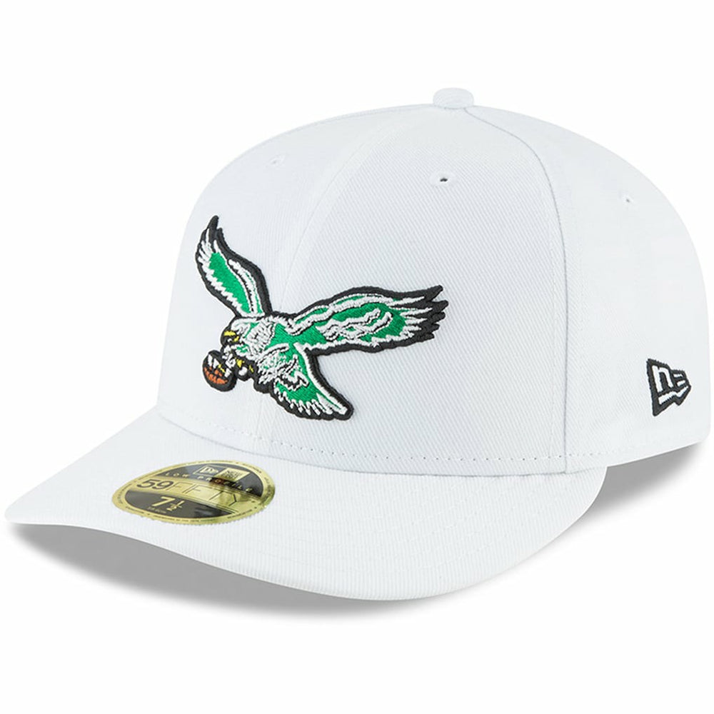 Philadelphia Eagles New Era Omaha Low Profile 59FIFTY Fitted Hat White