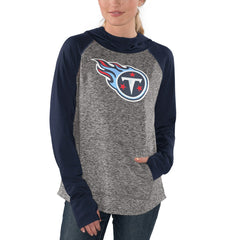 Tennessee Titans G-III 4Her by Carl Banks Women's Championship Ring Pullover Hoodie Heathered Gray/Navy