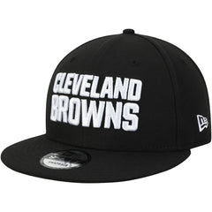 Cleveland Browns New Era B-Dub 9FIFTY Adjustable Hat Black
