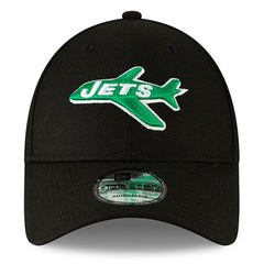 New York Jets New Era The League Throwback 9FORTY Adjustable Hat Black