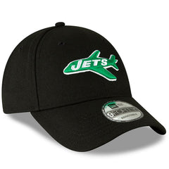 New York Jets New Era The League Throwback 9FORTY Adjustable Hat Black