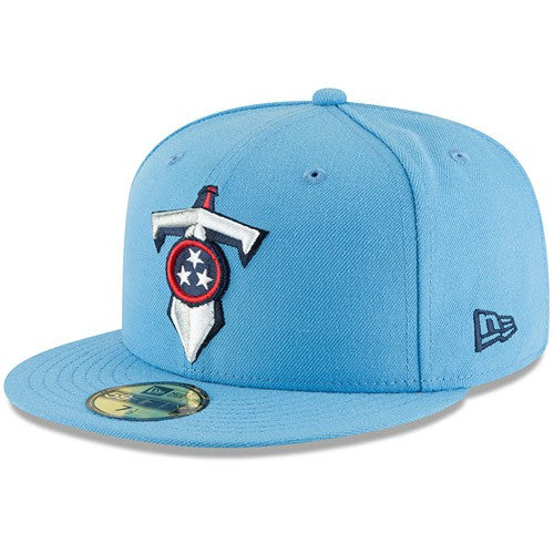 Tennessee Titans New Era Omaha 59FIFTY Fitted Hat Light Blue