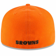 Cleveland Browns New Era Omaha Brownie The Elf Throwback 59FIFTY Fitted Hat Orange