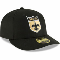 New Orleans Saints New Era Omaha Throwback Low Profile 59FIFTY Fitted Hat Black
