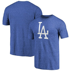 Los Angeles Dodgers Cooperstown Collection Forbes Tri-Blend T-Shirt - Heathered Royal - MLB Sale