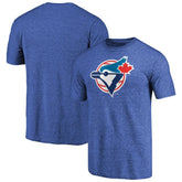 Toronto Blue Jays Cooperstown Collection Forbes Tri-Blend T-Shirt - Heathered Royal - MLB Online