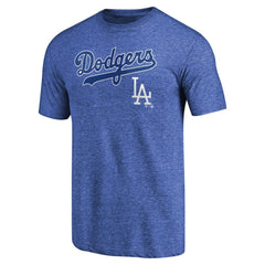 Los Angeles Dodgers Vintage Cooperstown Collection Wahconah Tri-Blend T-Shirt - Royal - MLB on Sale