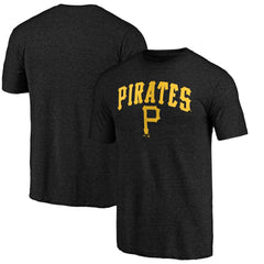 Pittsburgh Pirates Vintage Cooperstown Collection Wahconah Tri-Blend T-Shirt - Black - MLB Discount