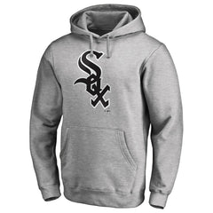Chicago White Sox Official Wordmark Fitted Pullover Hoodie - Heather Gray - MLB Online