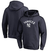 New York Yankees Vintage Cooperstown Collection Wahconah Fitted Pullover Hoodie - Navy - MLB Sale