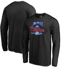 Philadelphia Phillies Midnight Mascot Long Sleeve T-Shirt - Black - MLB Sale