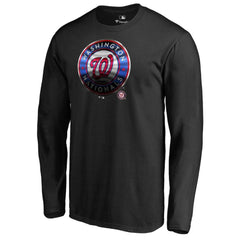 Washington Nationals Midnight Mascot Long Sleeve T-Shirt - Black - MLB Online