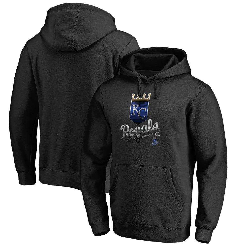 Kansas City Royals Midnight Mascot Pullover Hoodie - Black - MLB on Sale