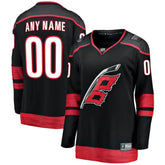 Carolina Hurricanes Fanatics Women's Home Breakaway Custom Jersey - Black - NHL 3239508