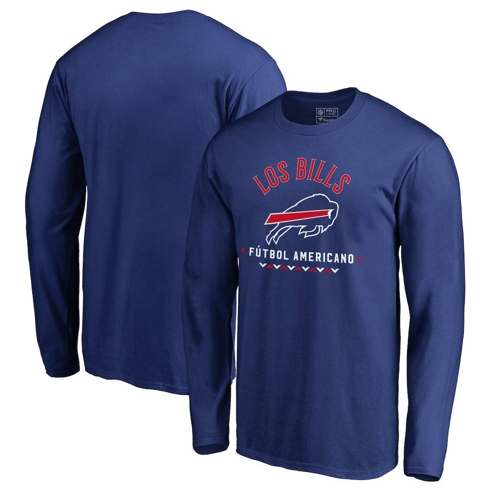 Buffalo Bills Futbol Americano Long Sleeve T-Shirt Royal