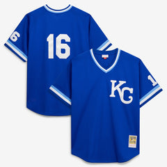 Bo Jackson Kansas City Royals Mitchell & Ness Cooperstown Collection Big & Tall Mesh Batting Practice Jersey - Royal - Mitchell & Ness Sale