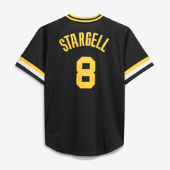 Willie Stargell Pittsburgh Pirates Mitchell & Ness Cooperstown Collection Big & Tall Mesh Batting Practice Jersey - Black - Mitchell & Ness on Sale