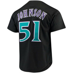 Randy Johnson Arizona Diamondbacks Mitchell & Ness Big & Tall Cooperstown Mesh Batting Practice Jersey - Black - Mitchell & Ness Sale