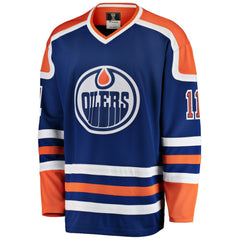 Mark Messier Edmonton Oilers Fanatics Premier Breakaway Retired Player Jersey - Blue - NHL 3276573